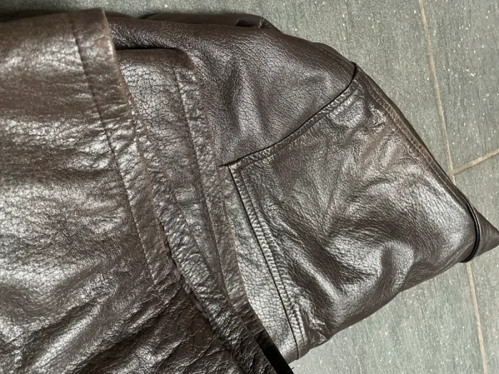 Manteau cuir italien marron XXL / 54 Vera Pelle - photo numéro 8
