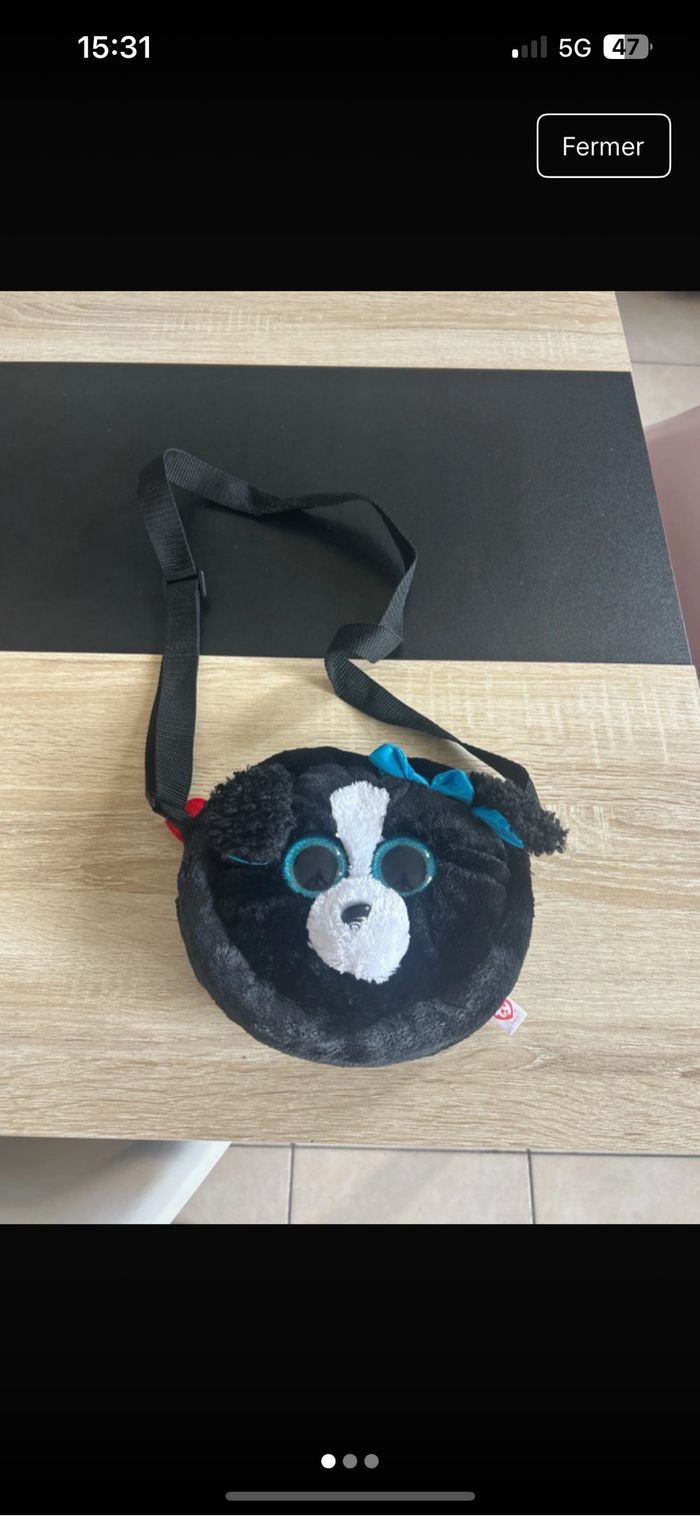 Sac bandoulière peluche - photo numéro 2