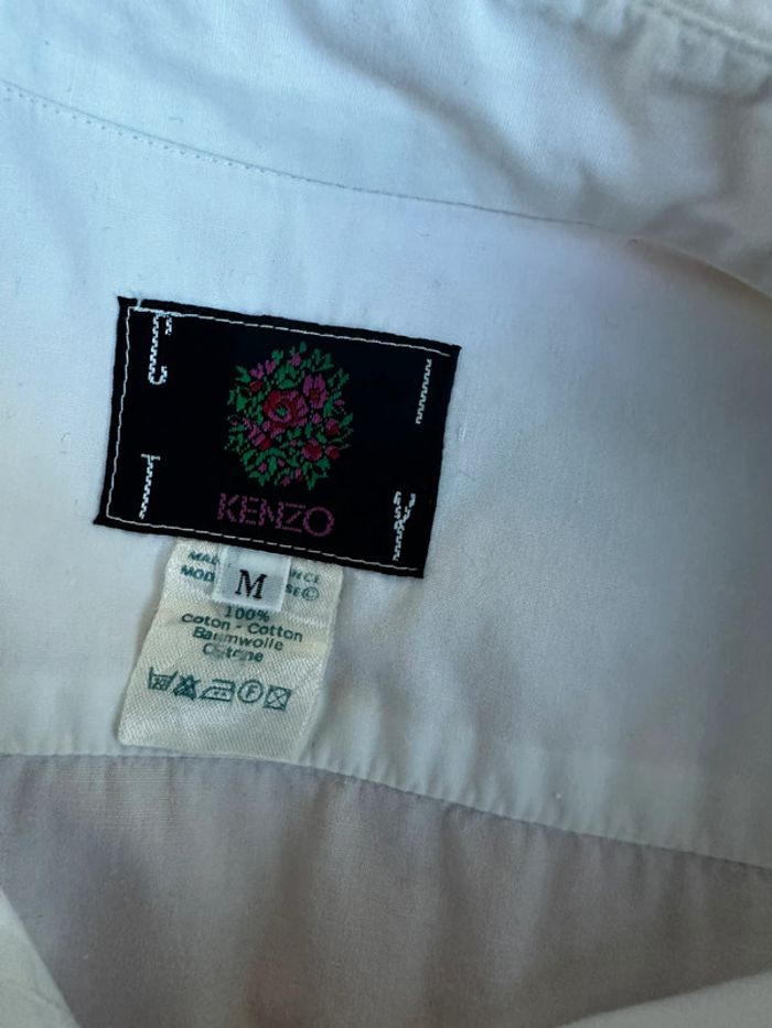 🌸 Chemise Kenzo blanche brodée – Taille M 🌸 - photo numéro 10