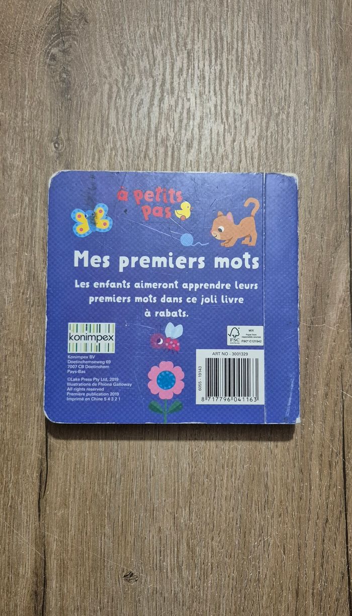 Livre à rabats : Mes premiers mots - photo numéro 9