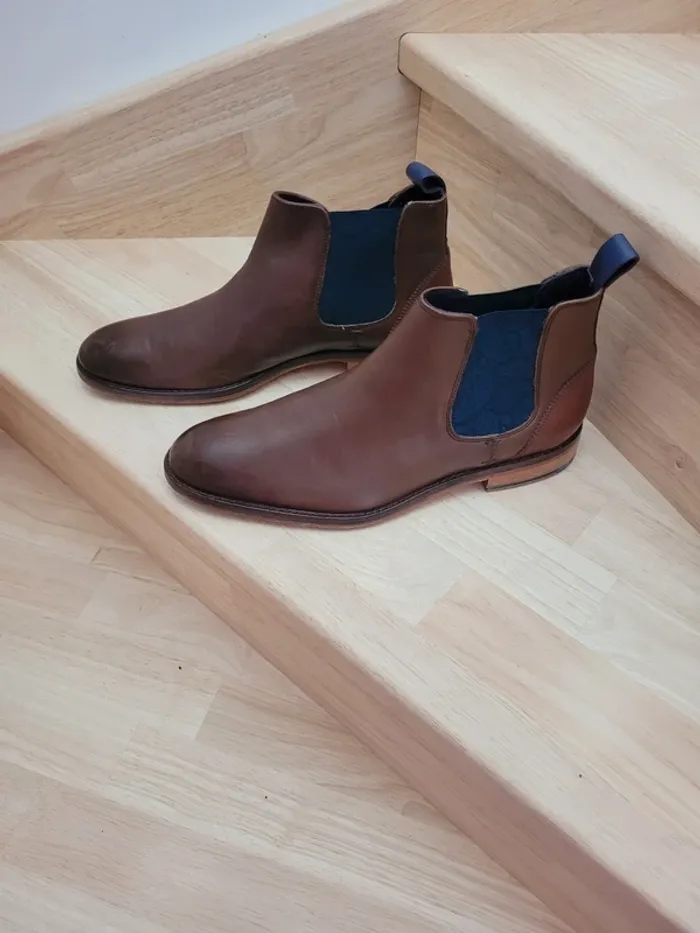 Bottines Chelsea homme en cuir Ted Baker 42 - photo numéro 2
