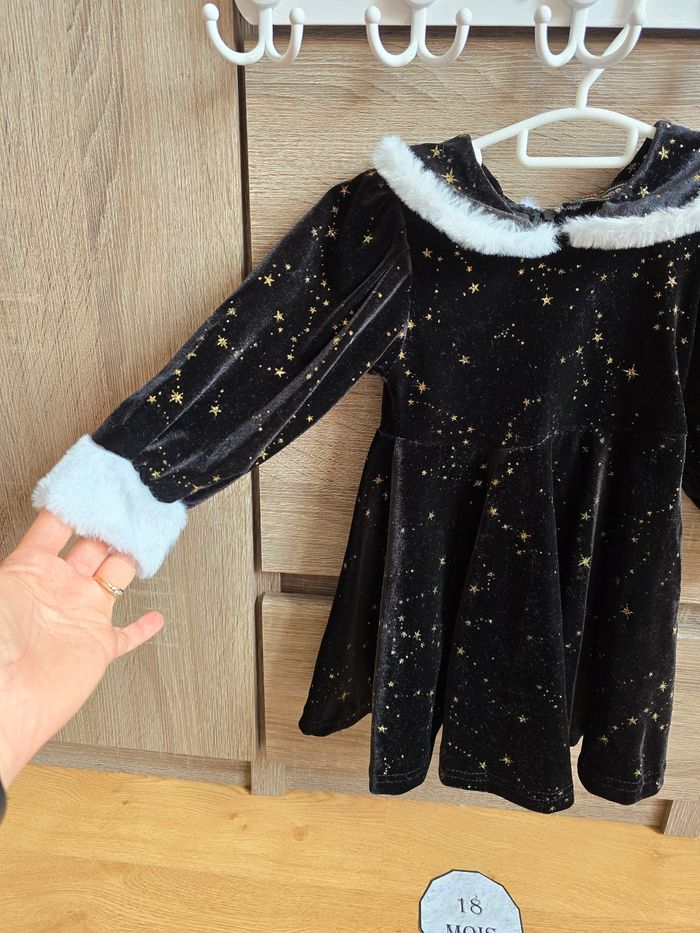 Vêtement Bébé Fille - Robe noir - Chicaprie - 18 mois - photo numéro 2