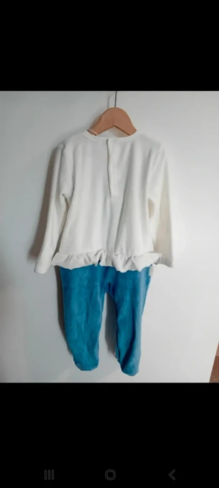 Pyjama Bébé en velours Petit Béguin - photo numéro 2