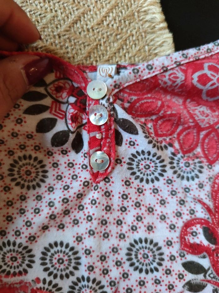 Débardeur à motifs rouge - photo numéro 2