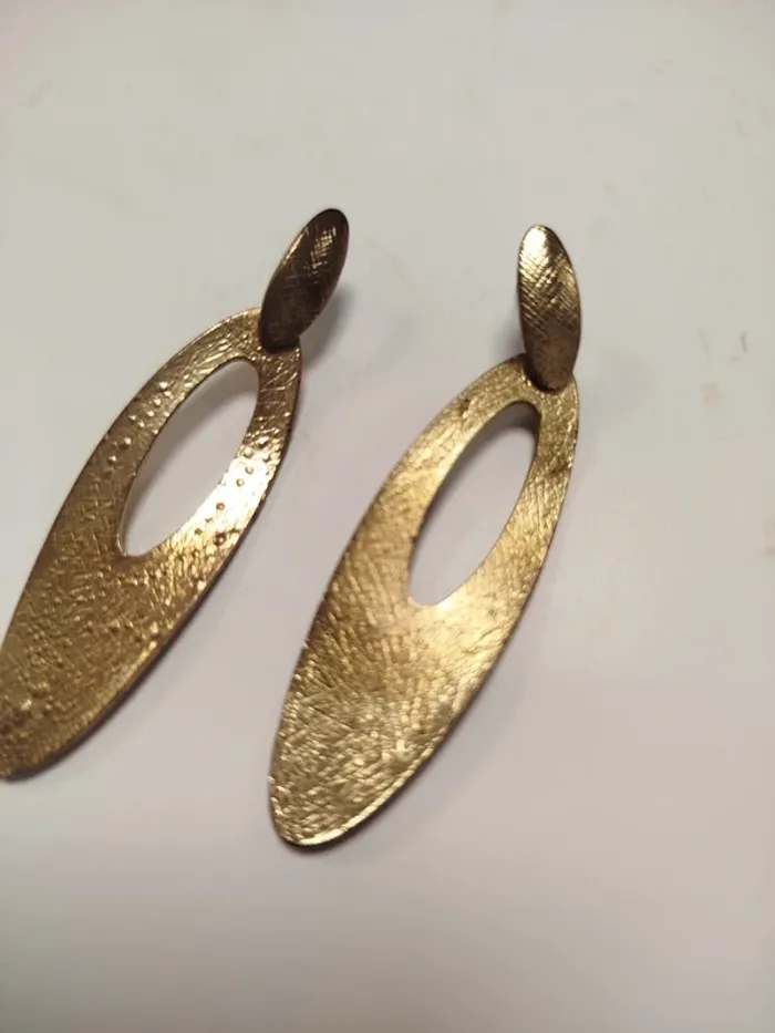 Boucle d'oreilles or pendantes - BO06 - photo numéro 2