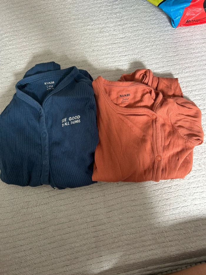 Lot de 2 pyjamas sans pieds 24 mois - photo numéro 2