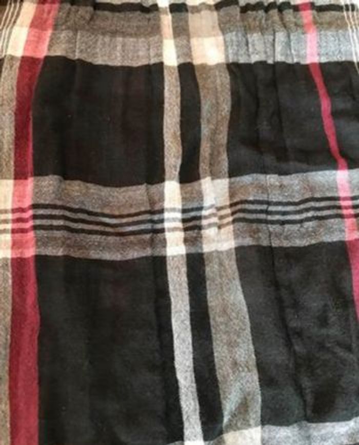 Écharpe écossaise noir blanc Bordeaux - photo numéro 2