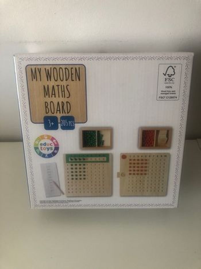 Calcul opération bois math éducation type Montessori activité jouet jeux  addition éducatif - photo numéro 2