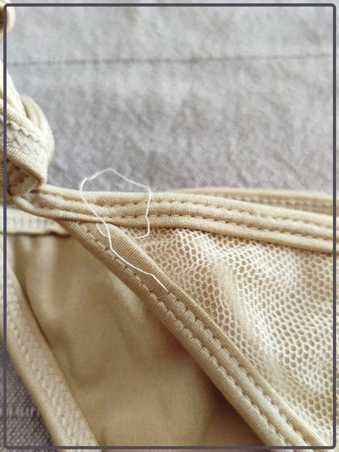 Bas de maillot de bain beige Plein Sud taille 38 neuf - photo numéro 3