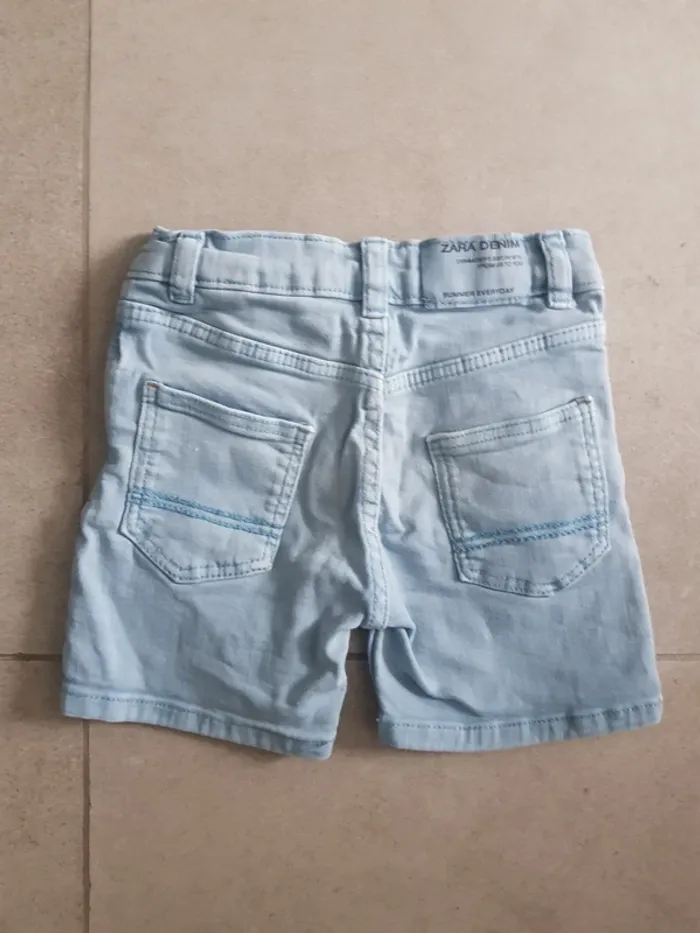 Petit short jean élastique 12-18 mois garçon - photo numéro 2