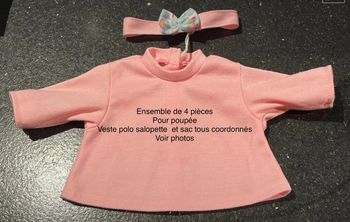 Ensemble de 4 pièces pour poupée