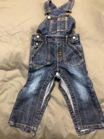 Salopette en jeans bleu 24 mois Kiabi