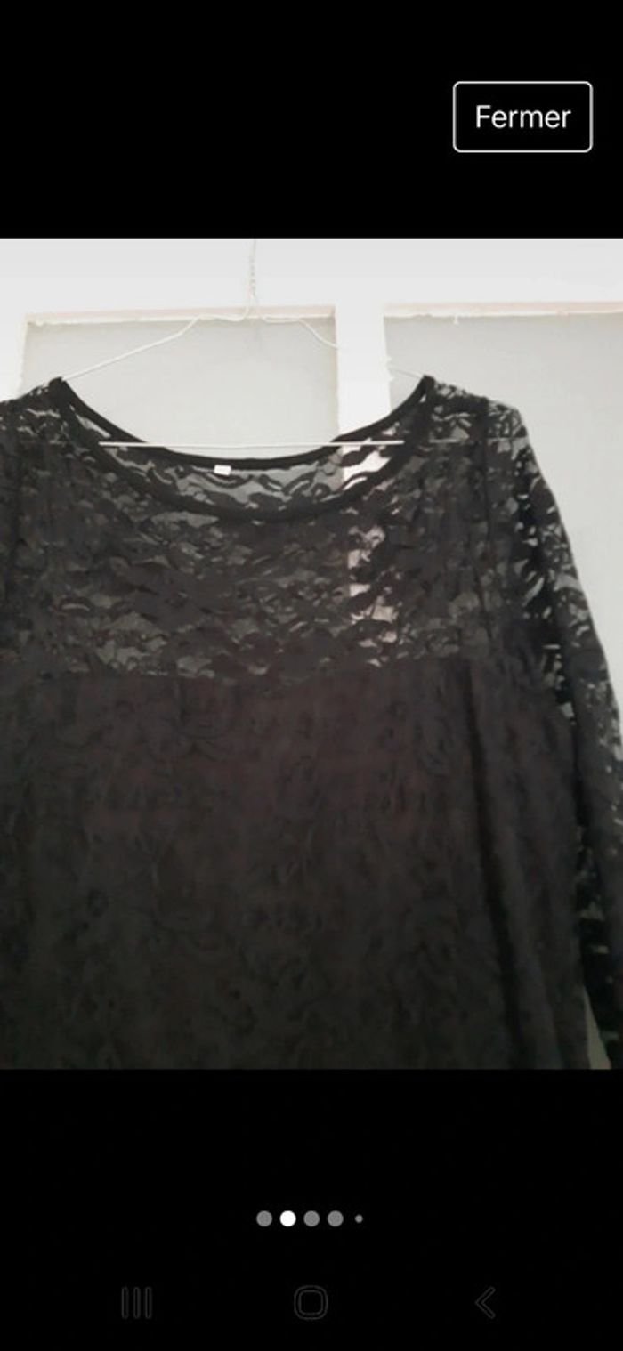 Robe noire dentelle - photo numéro 5