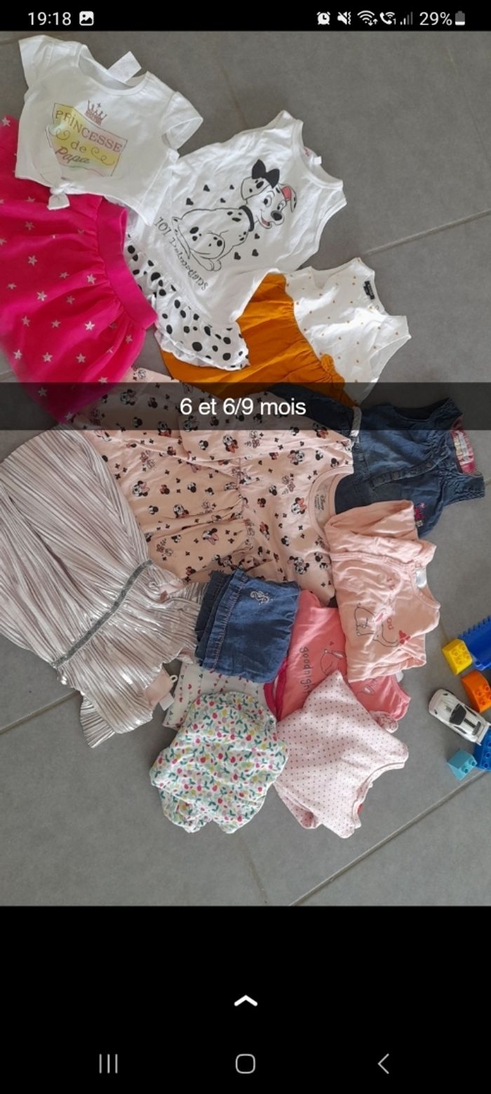 Lot bébé fille 6 et 6/9 mois