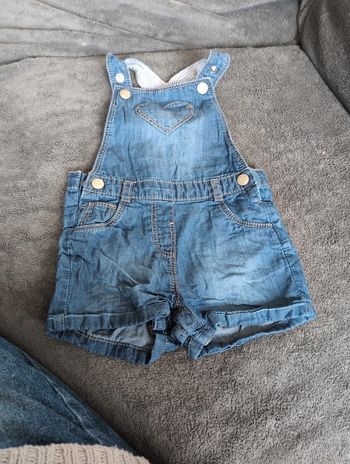 Salopette short 12 mois