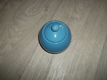 Bonbonnière céramique bleu outremer NEUVE