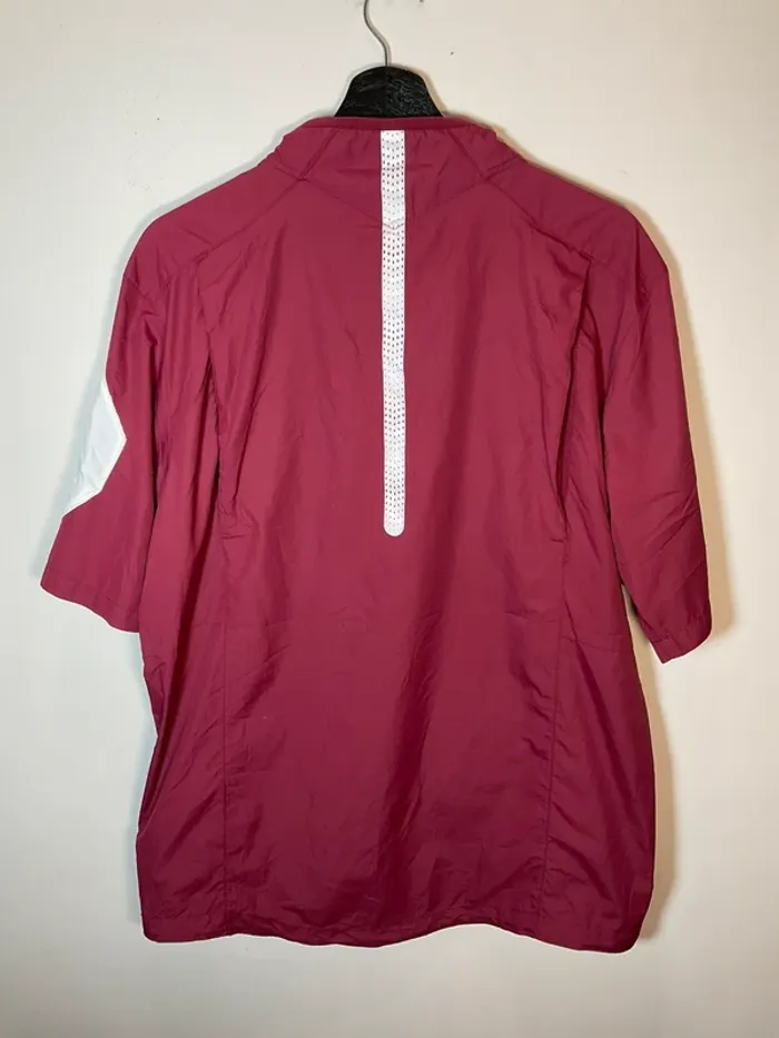 Veste coupe-vent 1/4zip manches courtes bordeaux pour homme Nike St Joseph Hawks taille M 304 - photo numéro 3