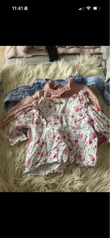 Lot blouse bébé fille
