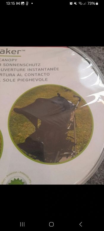 Pare-soleil / ombrelle poussette
