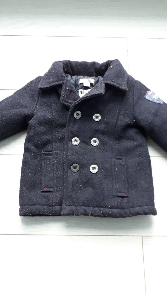 Manteau bleu marine - photo numéro 2
