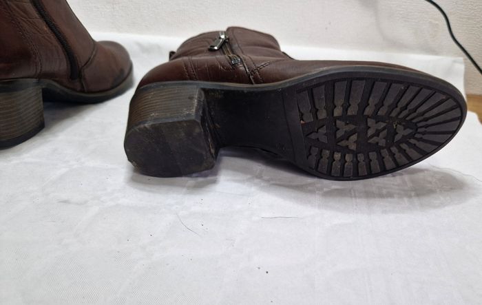 Bottines  cuir marron  , femme , Women Office  , taille 39 - photo numéro 5