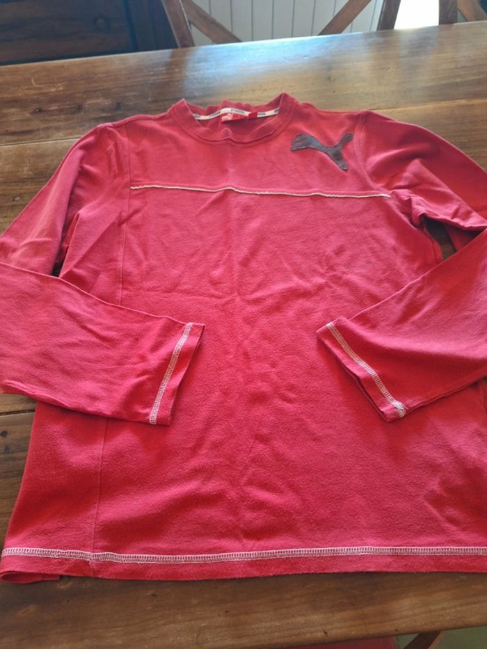 Tee-shirt manche longue puma 14 ans - photo numéro 2