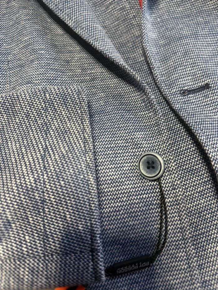 Roy robson - Blazer en lin, Bleu chiné, taille 50 - photo numéro 8