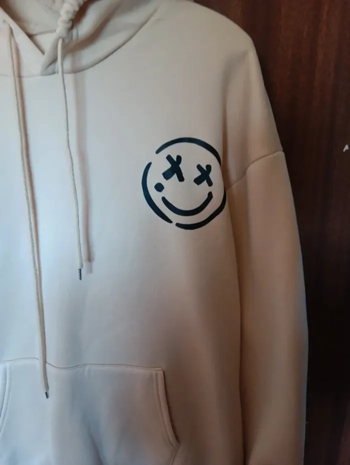 Sweat capuche beige - photo numéro 2
