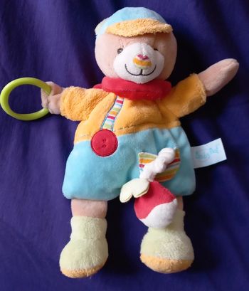 Doudou peluche d'activités ours Simon - Baby Nat