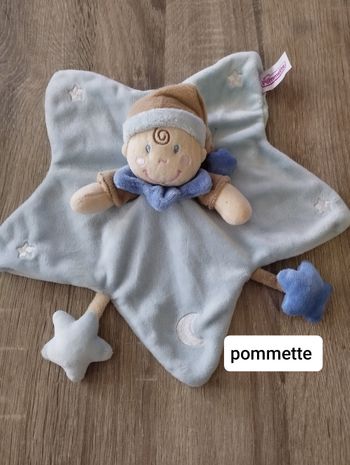 Doudou étoile petit garçon pommette