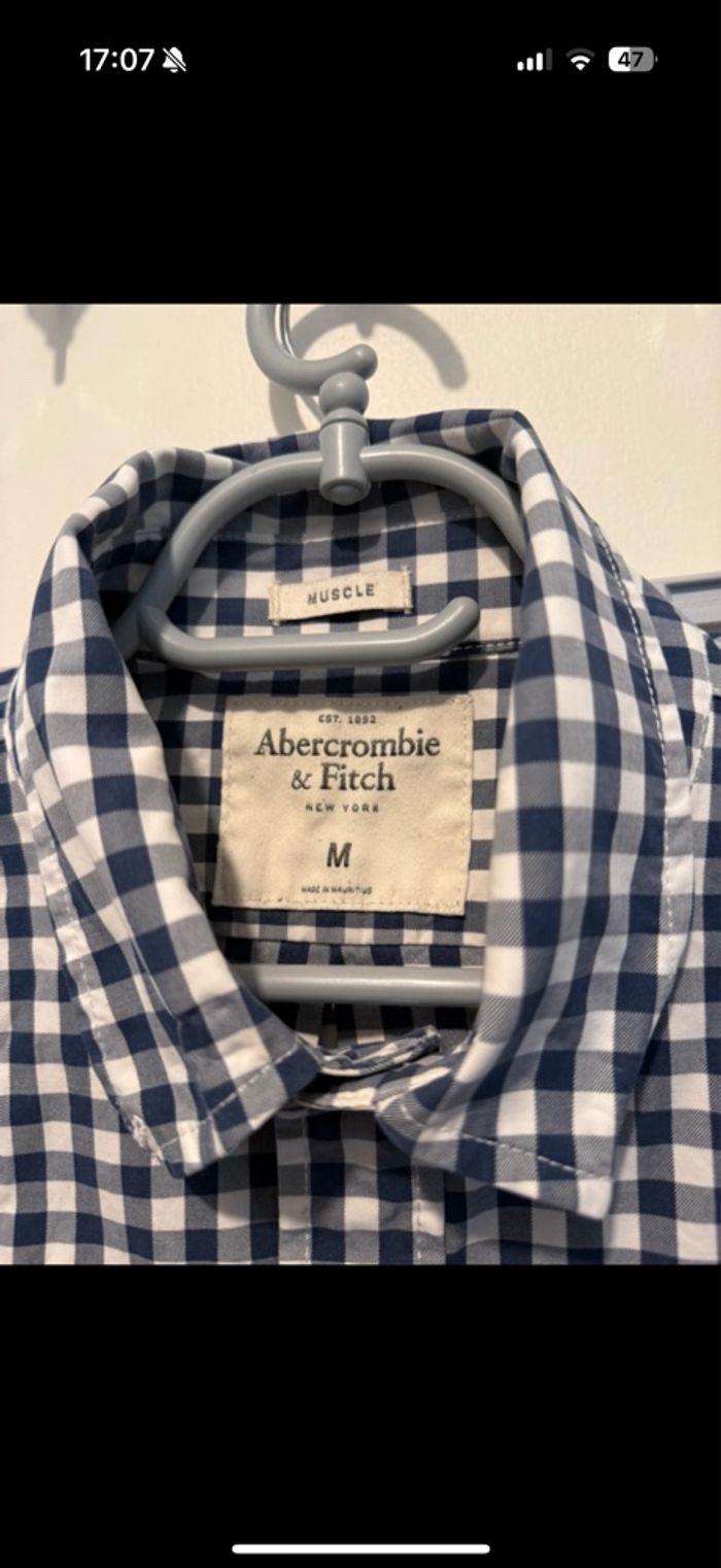 Chemise homme à carreaux Abercrombie & fitch M - photo numéro 2