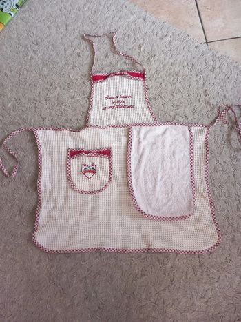 😷tablier enfant coton humoristique 5ans