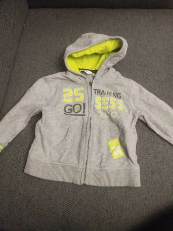 Gilet zippé 86cm