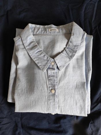 Chemise femme manches longues Pimkie bleu