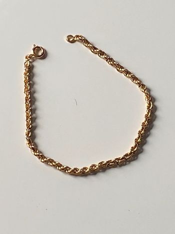 Bracelet vintage plaqué or  maille serrée