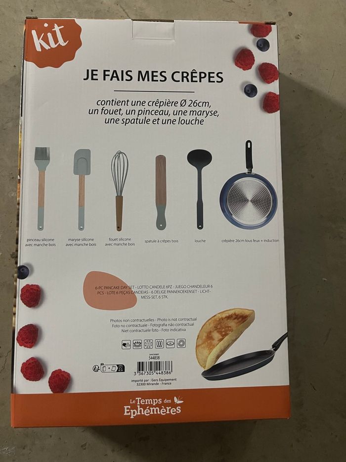 Kit crêpière tout feu et induction neuf