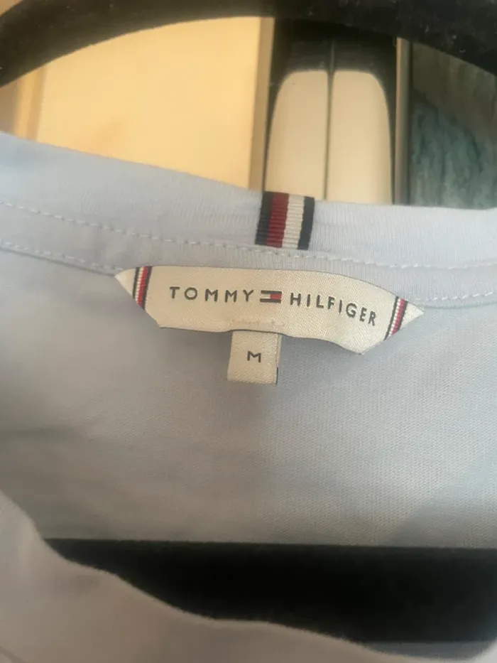 TEE shirt tommy bleu clair - photo numéro 4
