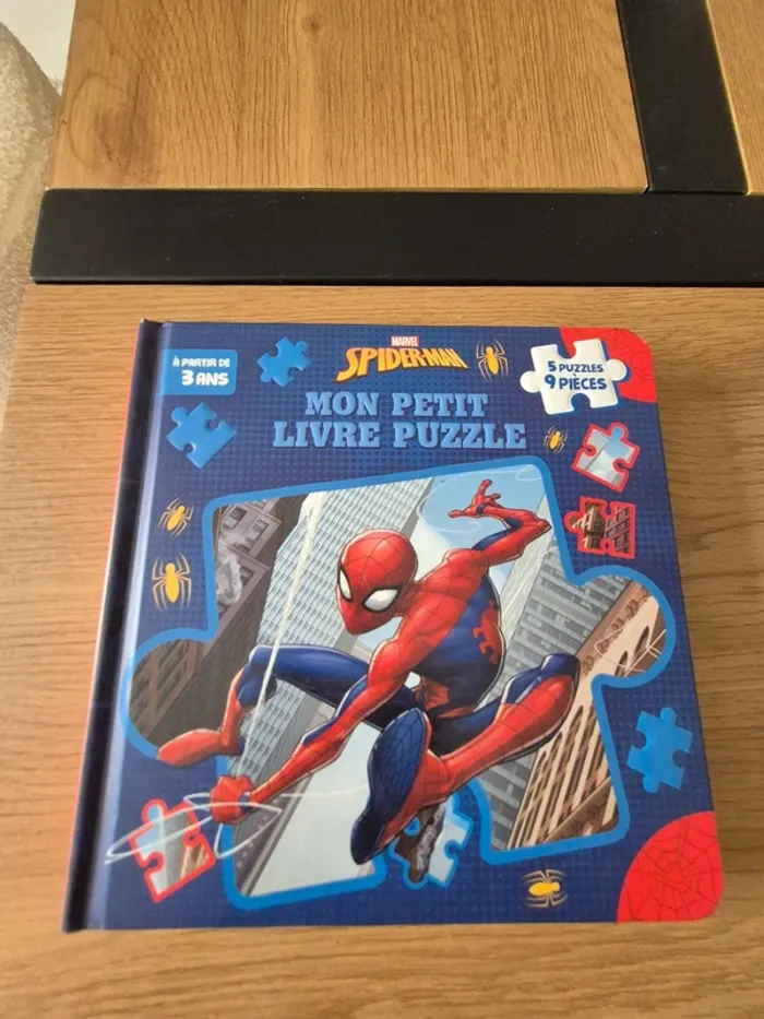 Lot de 2 livres puzzles spiderman - photo numéro 2