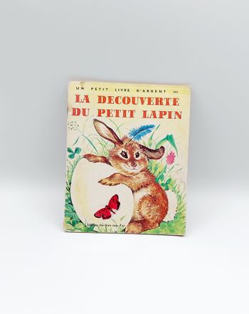 Livre enfant la découverte du petit lapin 1969 un petit livre d'argent 290 vintage
