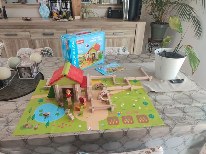 Jeu de construction ma petite ferme en bois - photo numéro 2