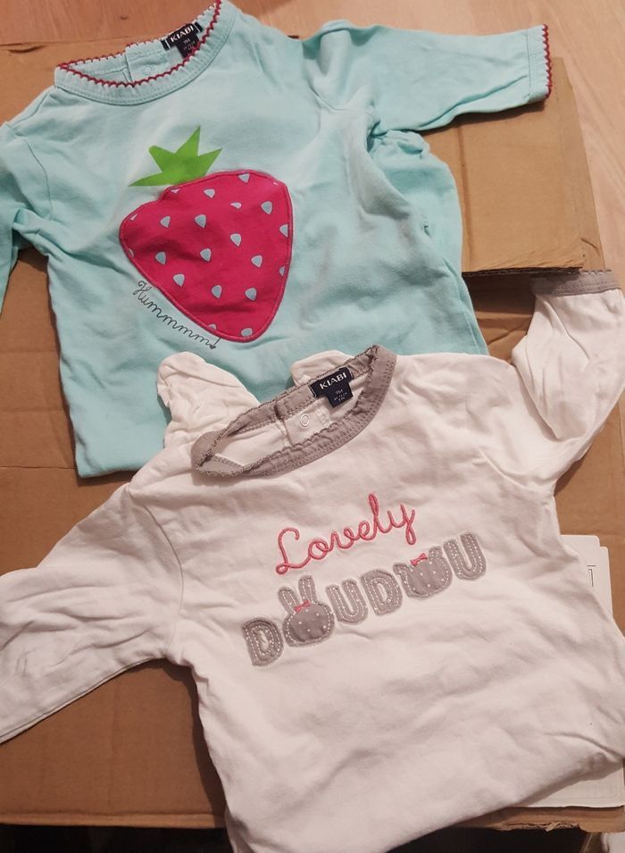 Lot 2 pyjamas fins 9 mois - photo numéro 2