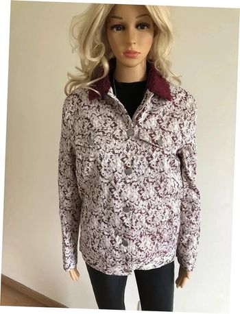 Manteau beige de rose neuf avec fausse fourrure Morgan taille 36 (valeur 100€)