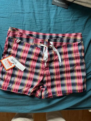 Maillot de bain Sundek homme – carreaux multicolores – taille 31– Neuf avec étiquette