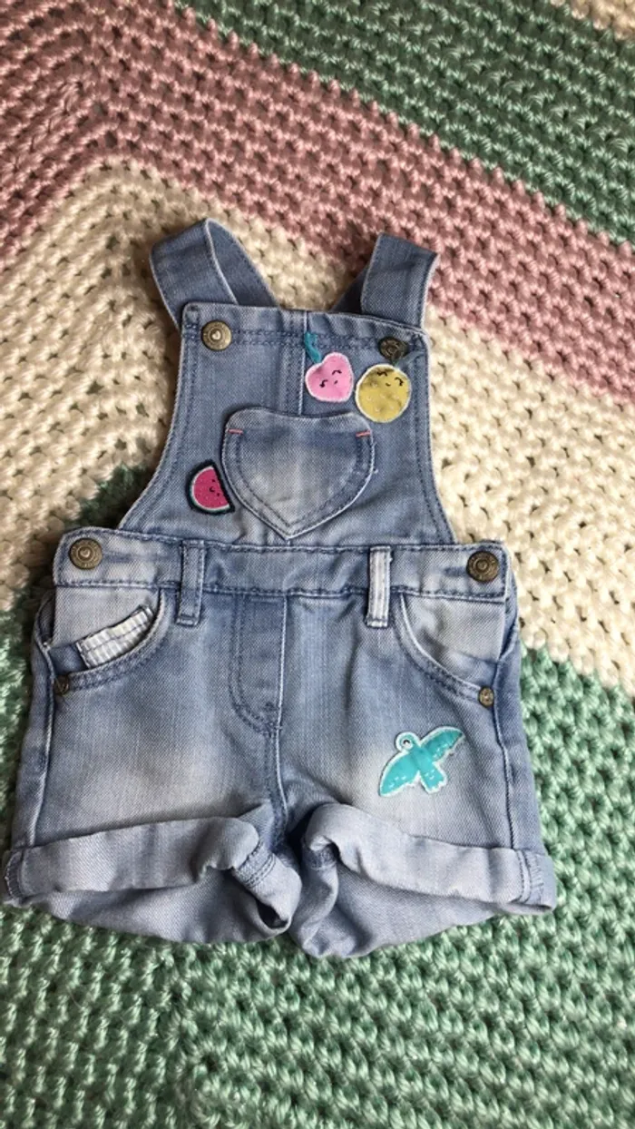 Salopette en jean été fille 3mois