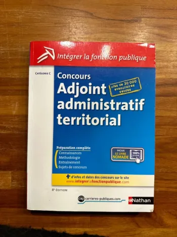 Livre concours, adjoint administratif territorial