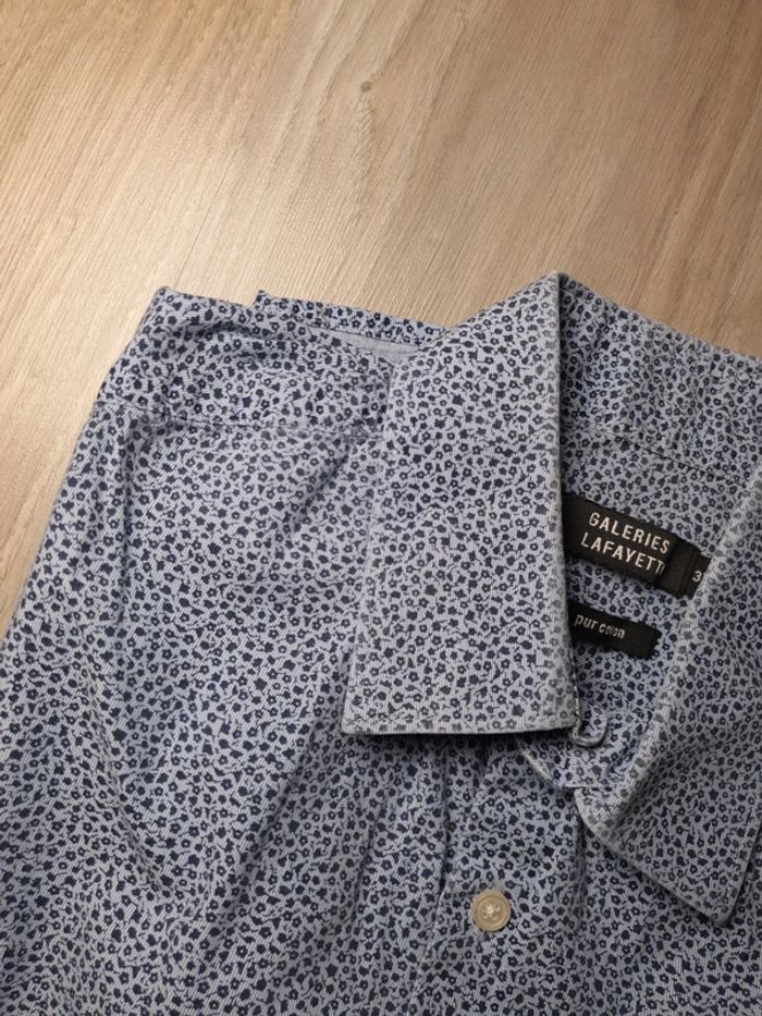 T.37-38 > S - lot 2 Chemises Galeries Lafayette bleues - photo numéro 2