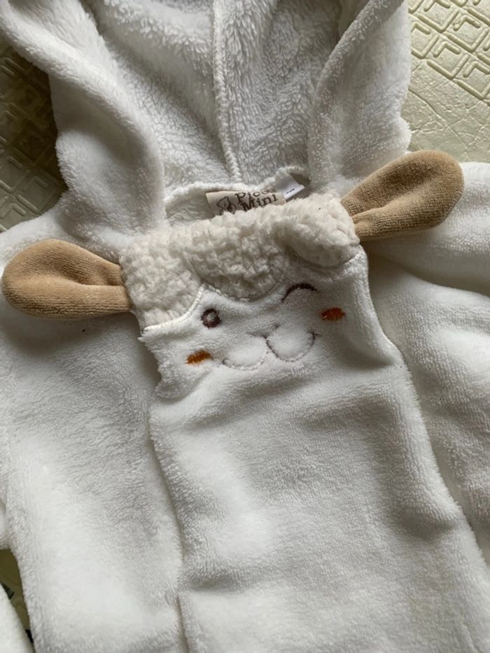 Combipilote avec moufles mouton 6 mois parfait état - photo numéro 3