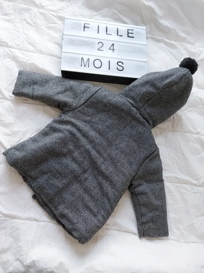 Manteau fourré fille 24 mois Kiabi - photo numéro 2