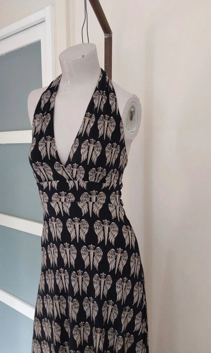 Robe longue dos nu été noire et beige Faith Connexion T 34 - photo numéro 4
