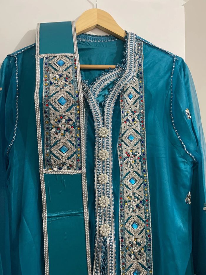 Caftan bleue émeraude - photo numéro 4
